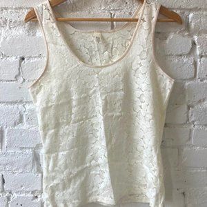 MINT! VINTAGE BANANA REPUBLIC LACE CAMI ~ MADE IN USA ~ SIZE M